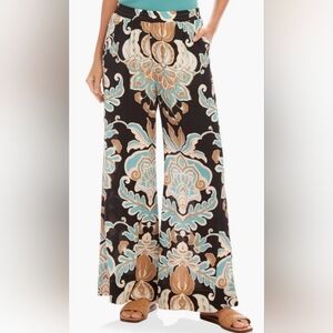 Floral Wide-Leg Karen Kane Pants